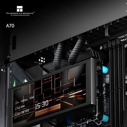 Корпус Thermalright TR-A70 FAN5-C без БЖ Black купити в Україні: Київ, Львів, Хмельницький, Тернопіль, Івано-Франківськ | Перевірка сумісності, низька ціна, відгуки, характеристики від TELEMART фото