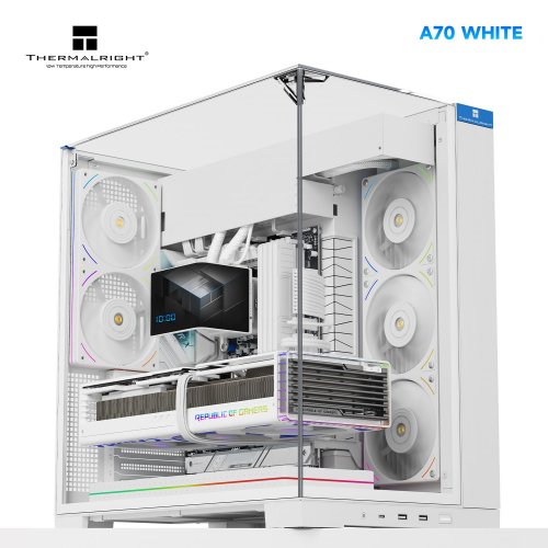 Корпус Thermalright TR-A70 FAN5-C без БЖ White купити в Україні: Київ, Львів, Хмельницький, Тернопіль, Івано-Франківськ | Перевірка сумісності, низька ціна, відгуки, характеристики від TELEMART фото