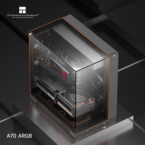Корпус Thermalright TR-A70 ARGB FAN5-C без БП Black купить в Украине: Киев, Днепр, Харьков, Одесса  | Проверка совместимости, низкая цена, отзывы, характеристики от TELEMART фото