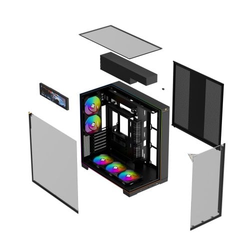 Корпус Thermalright TR-A70 Vision FAN5-C без БП Black купить в Украине | Telemart фото