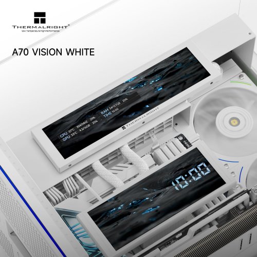 Корпус Thermalright TR-A70 Vision FAN5-C без БЖ White купити в Україні: Київ, Львів, Хмельницький, Тернопіль, Івано-Франківськ | Перевірка сумісності, низька ціна, відгуки, характеристики від TELEMART фото