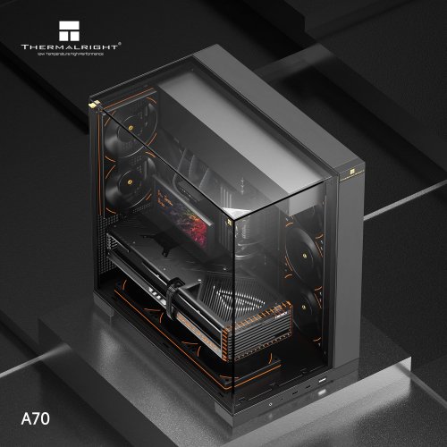 Корпус Thermalright TR-A70 FAN5-M без БЖ Black купити в Україні: Київ, Львів, Хмельницький, Тернопіль, Івано-Франківськ | Перевірка сумісності, низька ціна, відгуки, характеристики від TELEMART фото