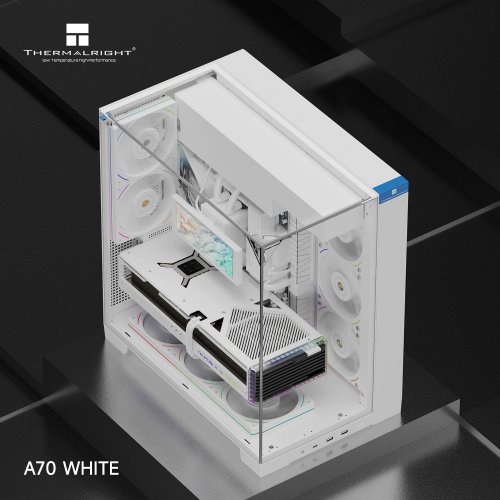 Корпус Thermalright TR-A70 FAN5-M без БЖ White купити в Україні: Київ, Львів, Хмельницький, Тернопіль, Івано-Франківськ | Перевірка сумісності, низька ціна, відгуки, характеристики від TELEMART фото