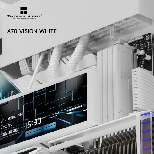 Корпус Thermalright TR-A70 Vision FAN5-M без БЖ White купити в Україні: Київ, Львів, Хмельницький, Тернопіль, Івано-Франківськ | Перевірка сумісності, низька ціна, відгуки, характеристики від TELEMART фото