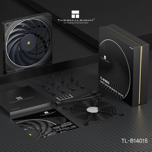 Кулер для корпуса Thermalright TL-B14015 Black купити в Україні: Київ, Львів, Хмельницький, Тернопіль, Івано-Франківськ | Перевірка сумісності, низька ціна, відгуки, характеристики від TELEMART фото
