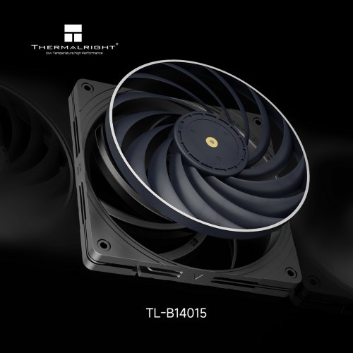 Кулер для корпуса Thermalright TL-B14015 Black купити в Україні: Київ, Львів, Хмельницький, Тернопіль, Івано-Франківськ | Перевірка сумісності, низька ціна, відгуки, характеристики від TELEMART фото