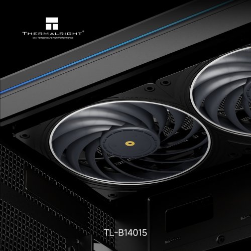 Кулер для корпуса Thermalright TL-B14015 Black купити в Україні: Київ, Львів, Хмельницький, Тернопіль, Івано-Франківськ | Перевірка сумісності, низька ціна, відгуки, характеристики від TELEMART фото