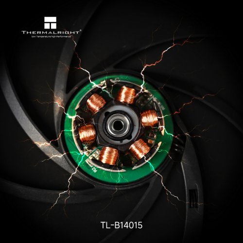 Кулер для корпуса Thermalright TL-B14015 Black купити в Україні: Київ, Львів, Хмельницький, Тернопіль, Івано-Франківськ | Перевірка сумісності, низька ціна, відгуки, характеристики від TELEMART фото