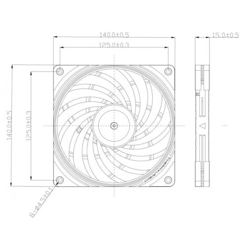 Кулер для корпуса Thermalright TL-B14015 Extrem Black купить в Украине: Киев, Днепр, Харьков, Одесса  | Проверка совместимости, низкая цена, отзывы, характеристики от TELEMART фото
