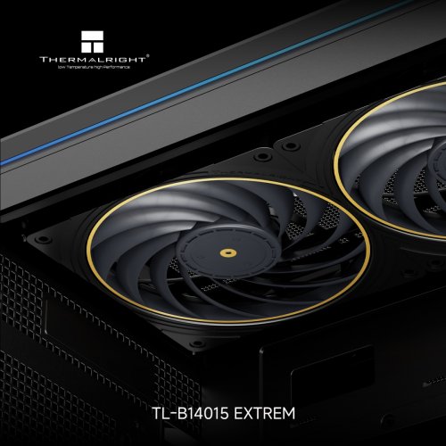 Кулер для корпуса Thermalright TL-B14015 Extrem Black купить в Украине: Киев, Днепр, Харьков, Одесса  | Проверка совместимости, низкая цена, отзывы, характеристики от TELEMART фото