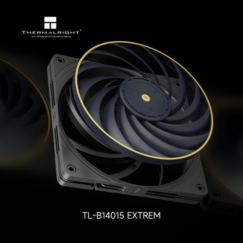 Кулер для корпуса Thermalright TL-B14015 Extrem Black купить в Украине: Киев, Днепр, Харьков, Одесса  | Проверка совместимости, низкая цена, отзывы, характеристики от TELEMART фото