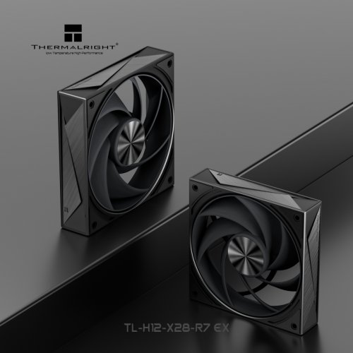 Кулер для корпуса Thermalright TL-H12-X28-R7 EX Black купити в Україні: Київ, Львів, Хмельницький, Тернопіль, Івано-Франківськ | Перевірка сумісності, низька ціна, відгуки, характеристики від TELEMART фото
