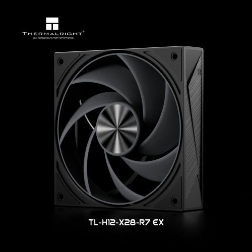 Кулер для корпуса Thermalright TL-H12-X28-R7 EX Black купити в Україні: Київ, Львів, Хмельницький, Тернопіль, Івано-Франківськ | Перевірка сумісності, низька ціна, відгуки, характеристики від TELEMART фото