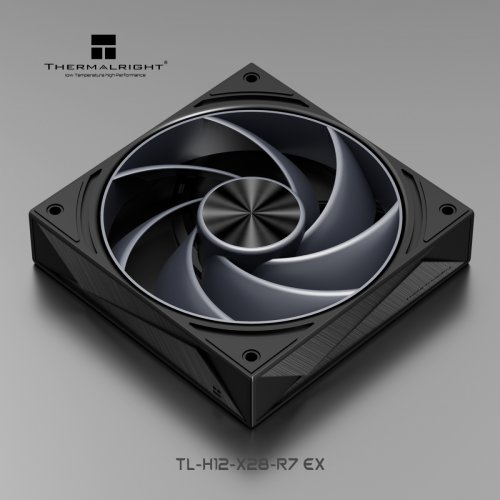 Кулер для корпуса Thermalright TL-H12-X28-R7 EX Black купити в Україні: Київ, Львів, Хмельницький, Тернопіль, Івано-Франківськ | Перевірка сумісності, низька ціна, відгуки, характеристики від TELEMART фото