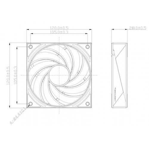 Кулер для корпуса Thermalright TL-H12-X28-R9 EX Black купить в Украине: Киев, Днепр, Харьков, Одесса  | Проверка совместимости, низкая цена, отзывы, характеристики от TELEMART фото