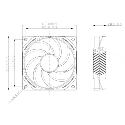 Кулер для корпуса Thermalright TL-K12-X28-R9 Black купить в Украине: Киев, Днепр, Харьков, Одесса  | Проверка совместимости, низкая цена, отзывы, характеристики от TELEMART фото