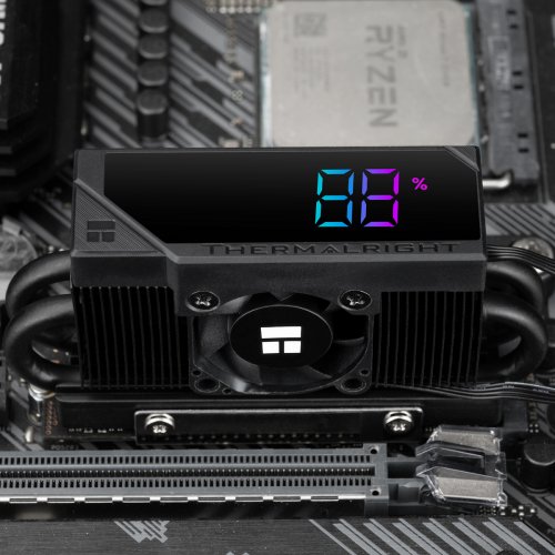 Радиатор Thermalright HR-10 2280 Pro Digital Black купить в Украине: Киев, Днепр, Харьков, Одесса  | Низкая цена, отзывы, характеристики от TELEMART фото