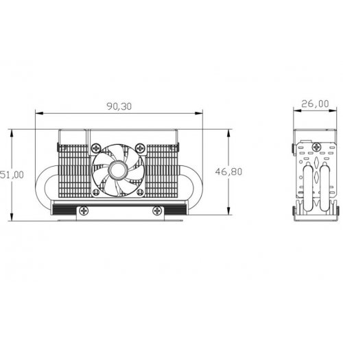 Радиатор Thermalright HR-10 2280 Pro Digital White купить в Украине: Киев, Днепр, Харьков, Одесса  | Низкая цена, отзывы, характеристики от TELEMART фото