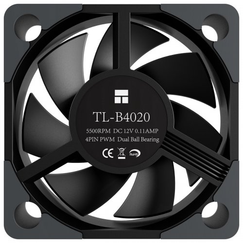 Кулер для корпуса Thermalright TL-B4020 Black купити в Україні: Київ, Львів, Хмельницький, Тернопіль, Івано-Франківськ | Перевірка сумісності, низька ціна, відгуки, характеристики від TELEMART фото