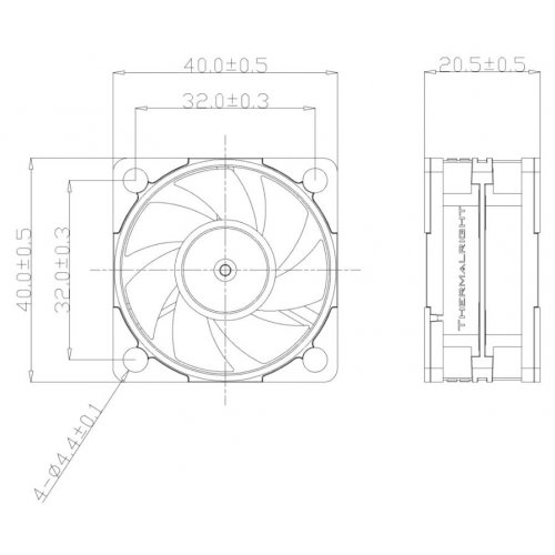 Кулер для корпуса Thermalright TL-B4020 Black купити в Україні: Київ, Львів, Хмельницький, Тернопіль, Івано-Франківськ | Перевірка сумісності, низька ціна, відгуки, характеристики від TELEMART фото