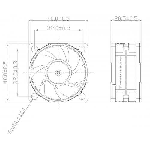 Кулер для корпуса Thermalright TL-B4020 Black купить в Украине | Telemart фото