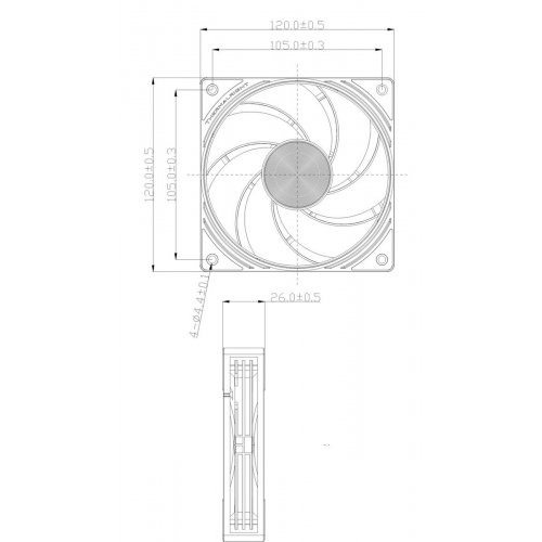 Кулер для корпуса Thermalright TL-N12-R7 Black купить в Украине | Telemart фото