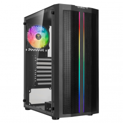 Корпус Gamdias AURA GC3 Tempered Glass без БЖ (4712960137141) Black (Відновлено продавцем, 886405)