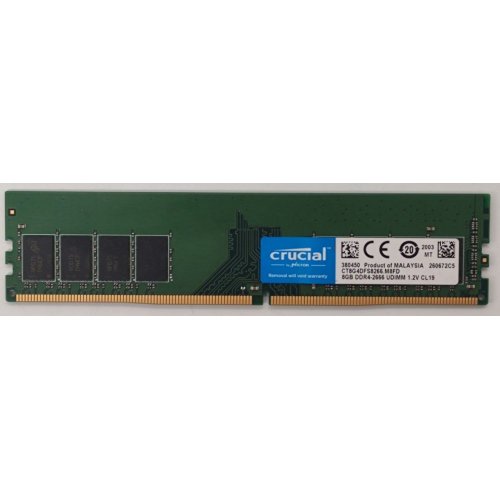 Озу Crucial DDR4 8GB 2666Mhz (CT8G4DFS8266) (Восстановлено продавцом, 886417) купить в Украине: Киев, Днепр, Харьков, Одесса  | Проверка совместимости, низкая цена, отзывы, характеристики от TELEMART фото