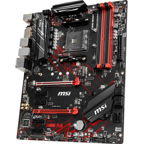 Материнская плата MSI B450 GAMING PLUS MAX (sAM4, AMD B450) (Состояние нового, 886421) купить в Украине: Киев, Днепр, Харьков, Одесса  | Проверка совместимости, низкая цена, отзывы, характеристики от TELEMART фото