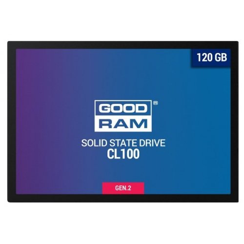 Ssd-диск GoodRAM CL100 Gen.2 3D NAND TLC 120GB 2.5" (SSDPR-CL100-120-G2) (Відновлено продавцем, 886427) купити в Україні: Київ, Львів, Хмельницький, Тернопіль, Івано-Франківськ | Перевірка сумісності, низька ціна, відгуки, характеристики від TELEMART фото