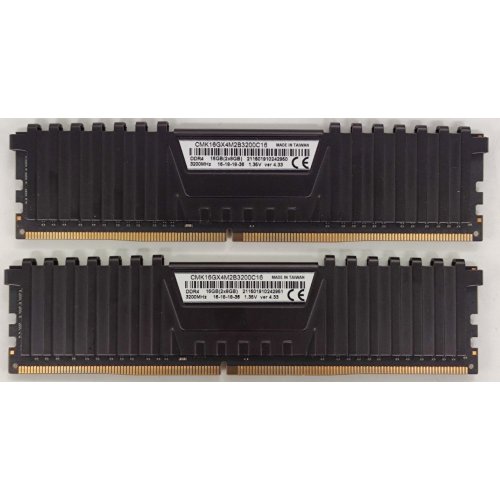 Озп Corsair DDR4 16GB (2x8GB) 3200Mhz Vengeance LPX (CMK16GX4M2B3200C16) Black (Відновлено продавцем, 886431) купити в Україні: Київ, Львів, Хмельницький, Тернопіль, Івано-Франківськ | Перевірка сумісності, низька ціна, відгуки, характеристики від TELEMART фото