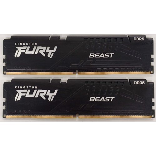 Озп Kingston DDR5 32GB (2x16GB) 6000Mhz FURY Beast Black (KF560C30BBK2-32) (Відновлено продавцем, 886438) купити в Україні: Київ, Львів, Хмельницький, Тернопіль, Івано-Франківськ | Перевірка сумісності, низька ціна, відгуки, характеристики від TELEMART фото