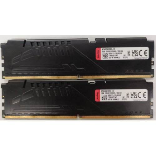 Озп Kingston DDR5 32GB (2x16GB) 6000Mhz FURY Beast Black (KF560C30BBK2-32) (Відновлено продавцем, 886438) купити в Україні: Київ, Львів, Хмельницький, Тернопіль, Івано-Франківськ | Перевірка сумісності, низька ціна, відгуки, характеристики від TELEMART фото