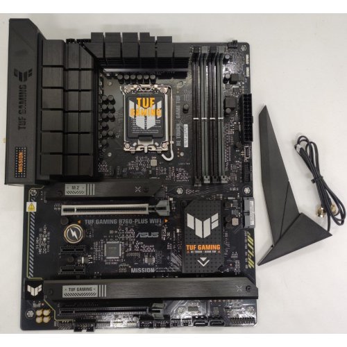 Материнская плата Asus TUF GAMING B760-PLUS WIFI (s1700, Intel B760) (Восстановлено продавцом, 886441) купить в Украине: Киев, Днепр, Харьков, Одесса  | Проверка совместимости, низкая цена, отзывы, характеристики от TELEMART фото