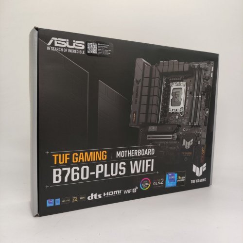 Материнская плата Asus TUF GAMING B760-PLUS WIFI (s1700, Intel B760) (Восстановлено продавцом, 886441) купить в Украине: Киев, Днепр, Харьков, Одесса  | Проверка совместимости, низкая цена, отзывы, характеристики от TELEMART фото