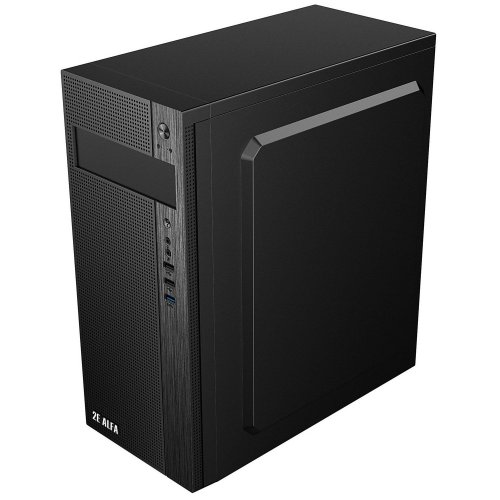 Корпус 2E ALFA (2E-E185) без БП Black (Восстановлено продавцом, 886443) купить в Украине: Киев, Днепр, Харьков, Одесса  | Проверка совместимости, низкая цена, отзывы, характеристики от TELEMART фото