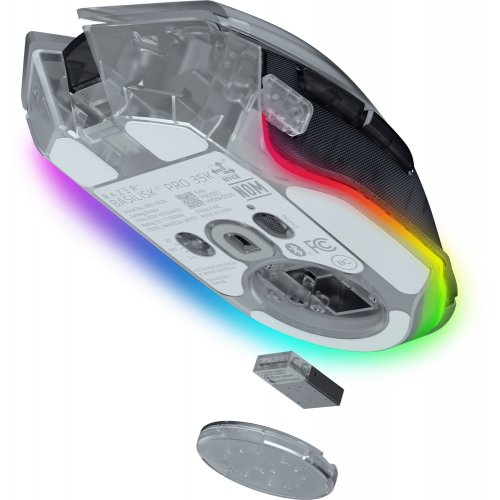 Мышка Razer Basilisk V3 Pro 35K Wireless (RZ01-05240400-R3G1) Phantom White купить в Украине: Киев, Днепр, Харьков, Одесса  | Низкая цена, отзывы, характеристики от TELEMART фото