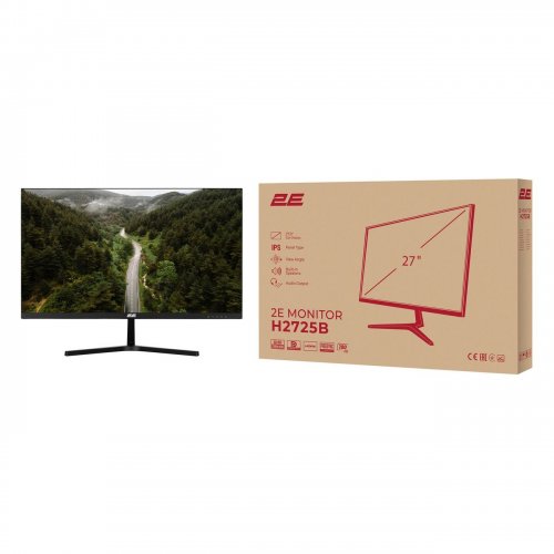 Монитор 2E 27" H2725B (2E-H2725B-01.EU) Black купить в Украине: Киев, Днепр, Харьков, Одесса  | Низкая цена, отзывы, характеристики от TELEMART фото