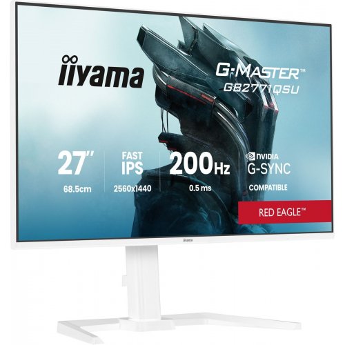 Монитор Iiyama 27" G-Master GB2771QSU-W1 White купить в Украине: Киев, Днепр, Харьков, Одесса  | Низкая цена, отзывы, характеристики от TELEMART фото