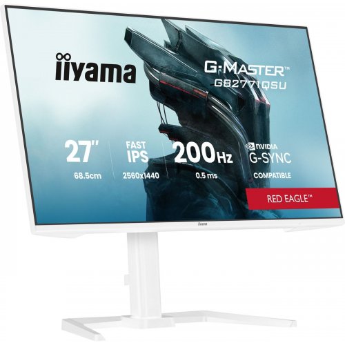 Монитор Iiyama 27" G-Master GB2771QSU-W1 White купить в Украине: Киев, Днепр, Харьков, Одесса  | Низкая цена, отзывы, характеристики от TELEMART фото