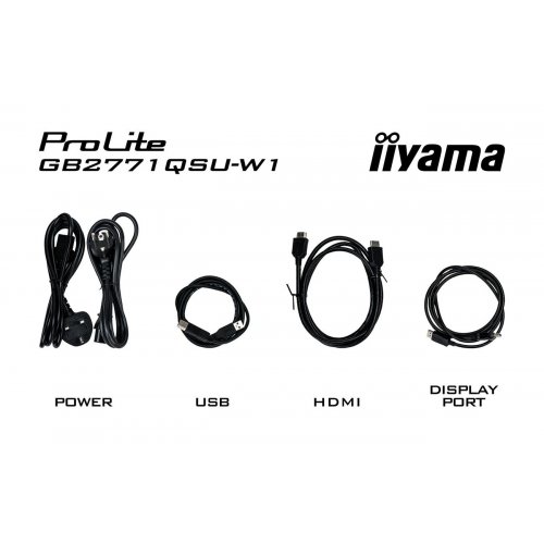 Монитор Iiyama 27" G-Master GB2771QSU-W1 White купить в Украине: Киев, Днепр, Харьков, Одесса  | Низкая цена, отзывы, характеристики от TELEMART фото