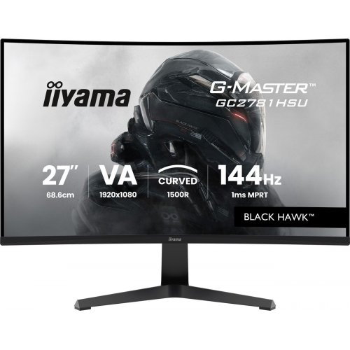 Монитор Iiyama 27" G-Master GC2781HSU-B1 Black купить в Украине: Киев, Днепр, Харьков, Одесса  | Низкая цена, отзывы, характеристики от TELEMART фото