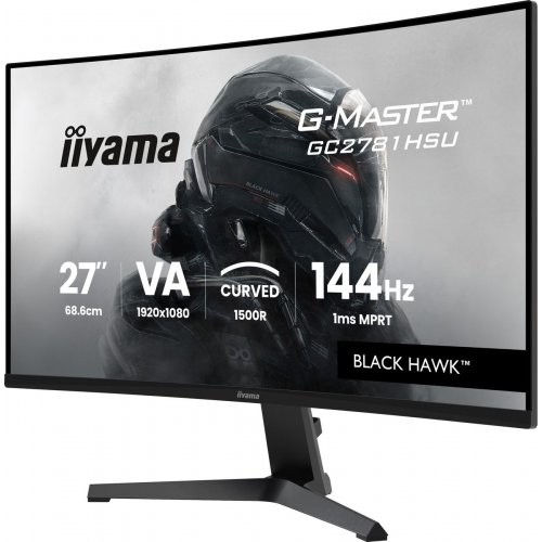 Монитор Iiyama 27" G-Master GC2781HSU-B1 Black купить в Украине: Киев, Днепр, Харьков, Одесса  | Низкая цена, отзывы, характеристики от TELEMART фото