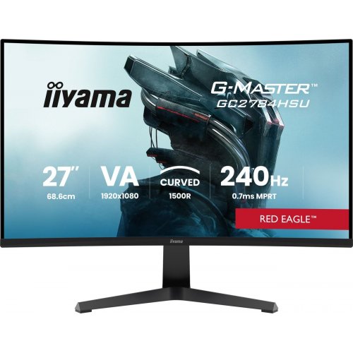 Монитор Iiyama 27" G-Master GC2784HSU-B1 Black купить в Украине: Киев, Днепр, Харьков, Одесса  | Низкая цена, отзывы, характеристики от TELEMART фото
