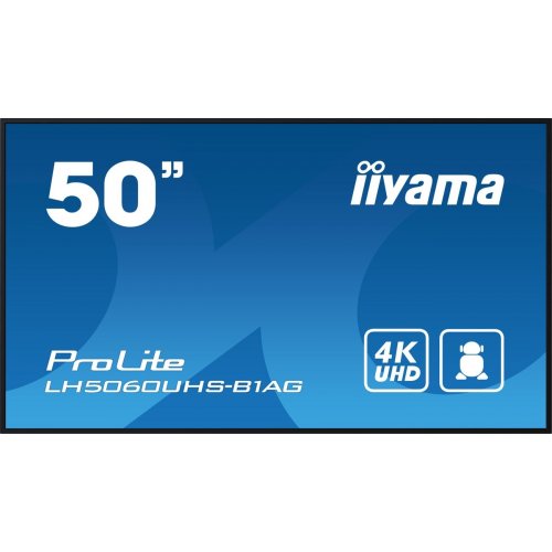 Монитор Iiyama 50" ProLite LH5060UHS-B1AG Black купить в Украине: Киев, Днепр, Харьков, Одесса  | Низкая цена, отзывы, характеристики от TELEMART фото
