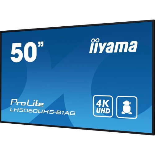 Монитор Iiyama 50" ProLite LH5060UHS-B1AG Black купить в Украине: Киев, Днепр, Харьков, Одесса  | Низкая цена, отзывы, характеристики от TELEMART фото