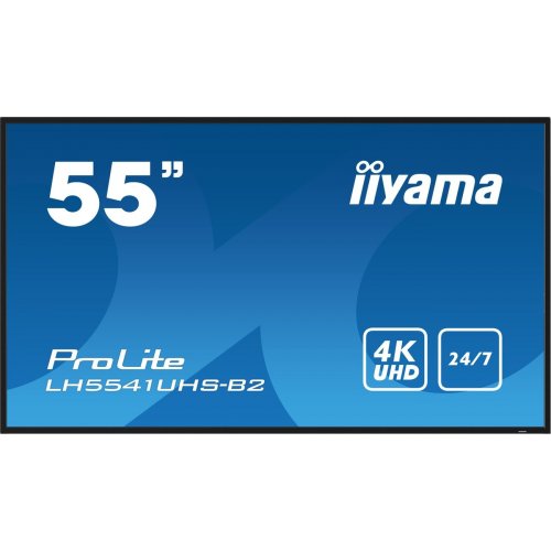 Монитор Iiyama 55" ProLite LH5541UHS-B2 Black купить в Украине: Киев, Днепр, Харьков, Одесса  | Низкая цена, отзывы, характеристики от TELEMART фото