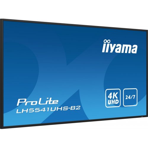 Монитор Iiyama 55" ProLite LH5541UHS-B2 Black купить в Украине: Киев, Днепр, Харьков, Одесса  | Низкая цена, отзывы, характеристики от TELEMART фото