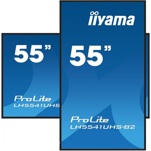 Монитор Iiyama 55" ProLite LH5541UHS-B2 Black купить в Украине: Киев, Днепр, Харьков, Одесса  | Низкая цена, отзывы, характеристики от TELEMART фото