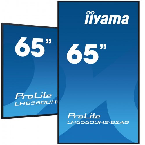 Монитор Iiyama 65" ProLite LH6560UHS-B2AG Black купить в Украине: Киев, Днепр, Харьков, Одесса  | Низкая цена, отзывы, характеристики от TELEMART фото